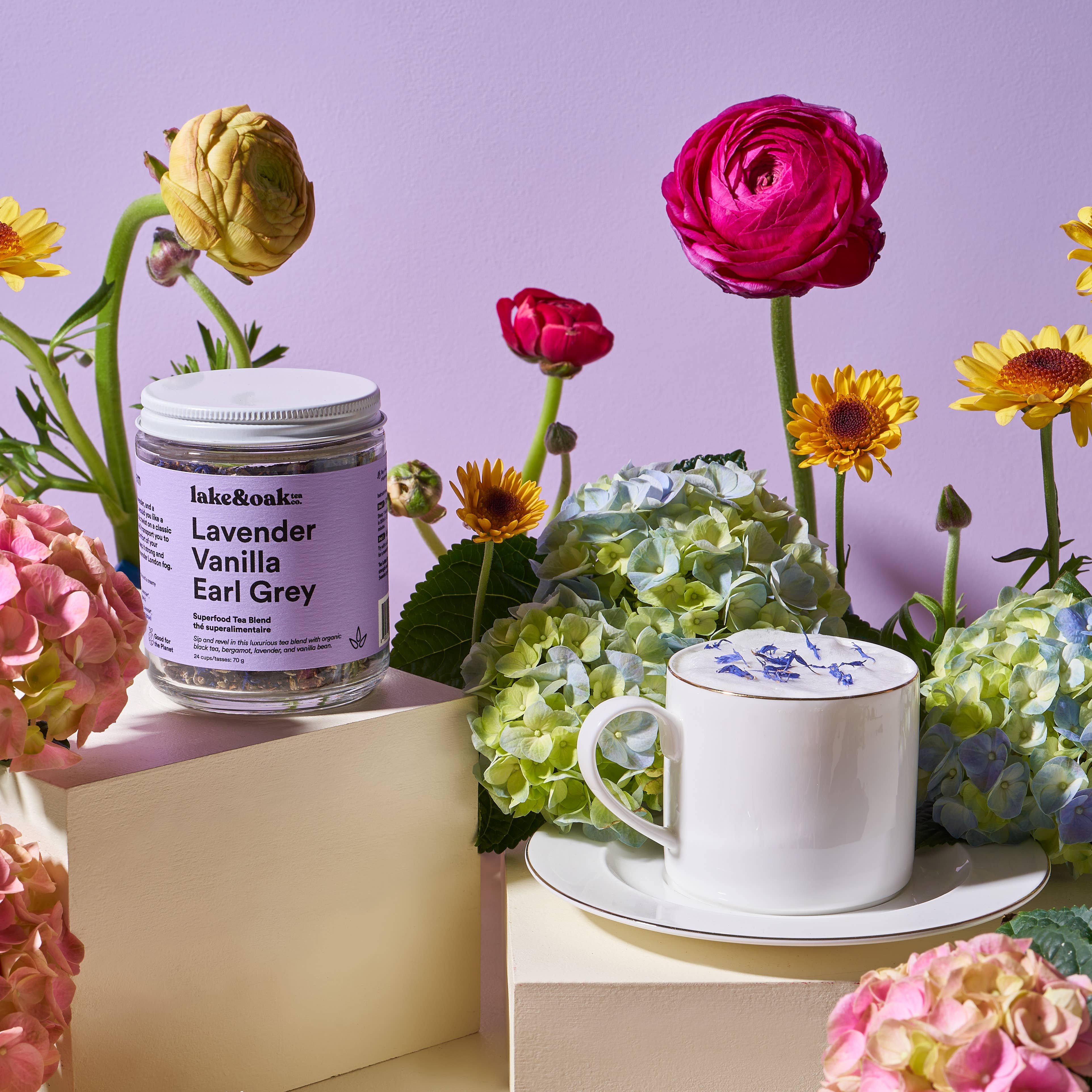 Lake & Oak Tea Co. - Wholesale Loose Tea - Lavender Vanilla Earl Grey - Superfood Tea Blend