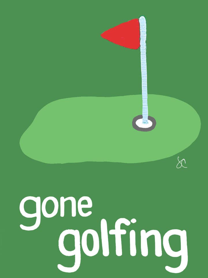 Carte de golf pour la vente par Citrus Daisy