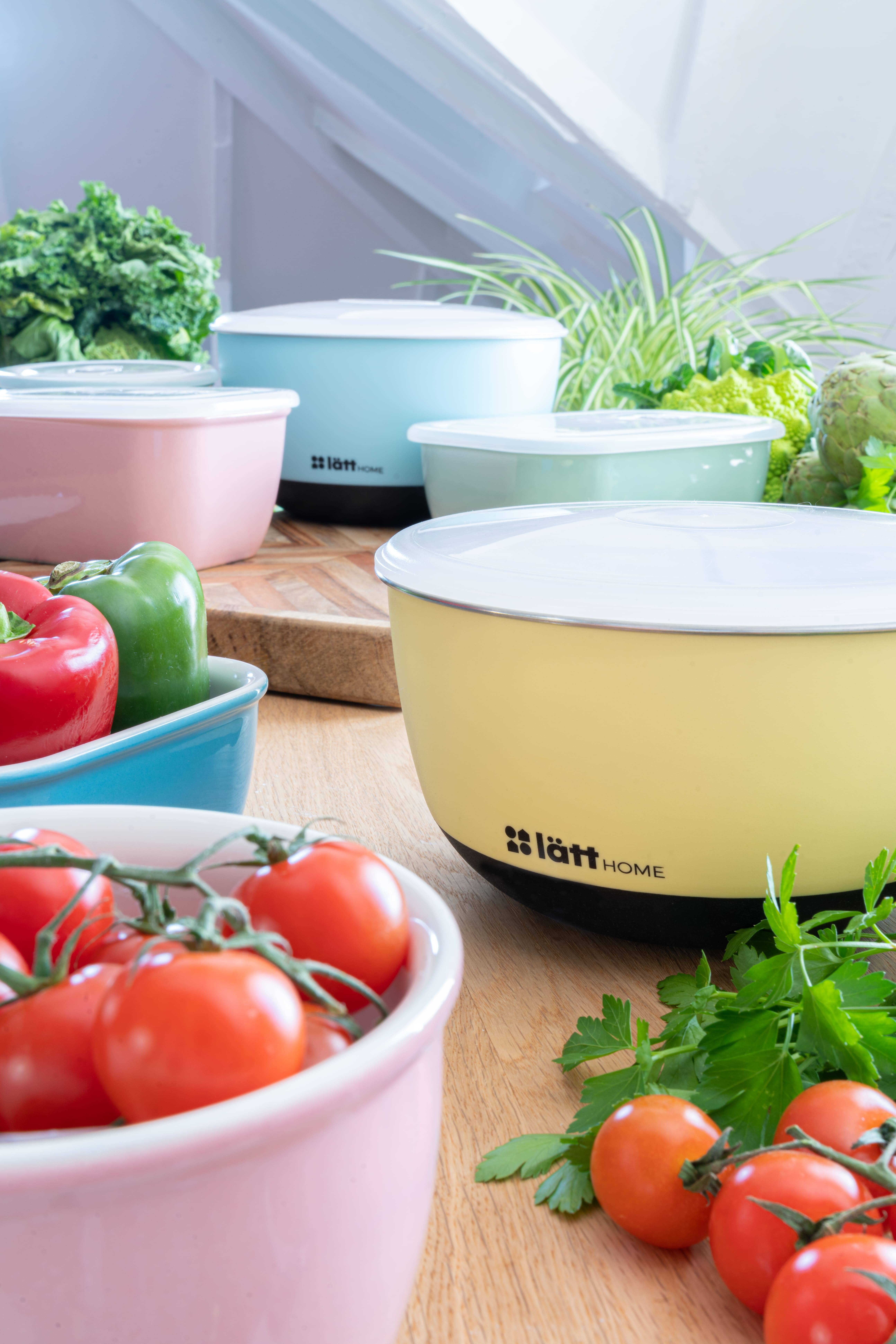 Lätt Home - Wholesale Voedselopslagcontainer - Lätt keramisch luchtdicht bakje 500 ml geel7