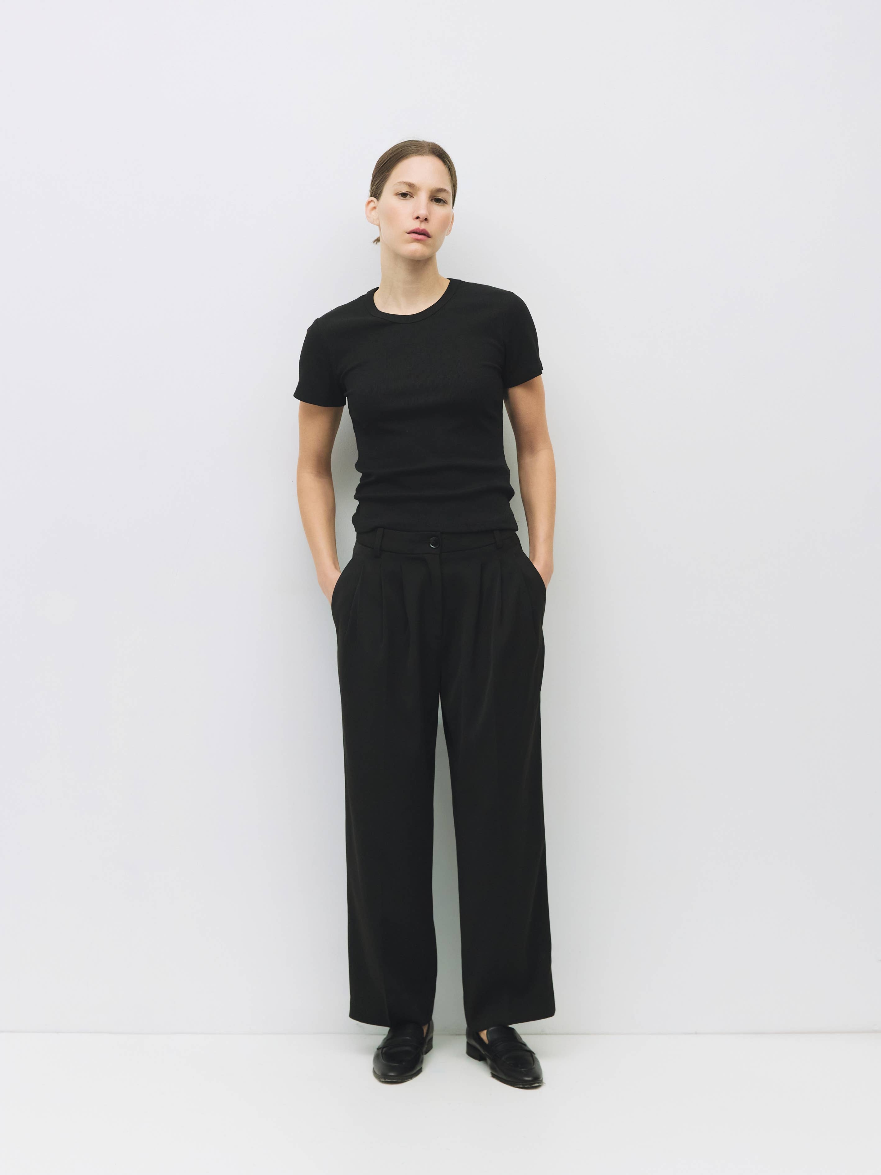 MOD REF - Wholesale T-Shirt - Women's - The Miller Top | Ribbed Short-Sleeve T-Shirt4