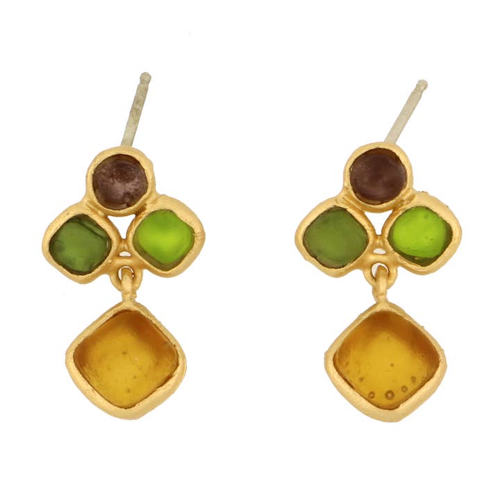 Droplets Dangle Post Earrings for wholesale by Michael Vincent Michaud