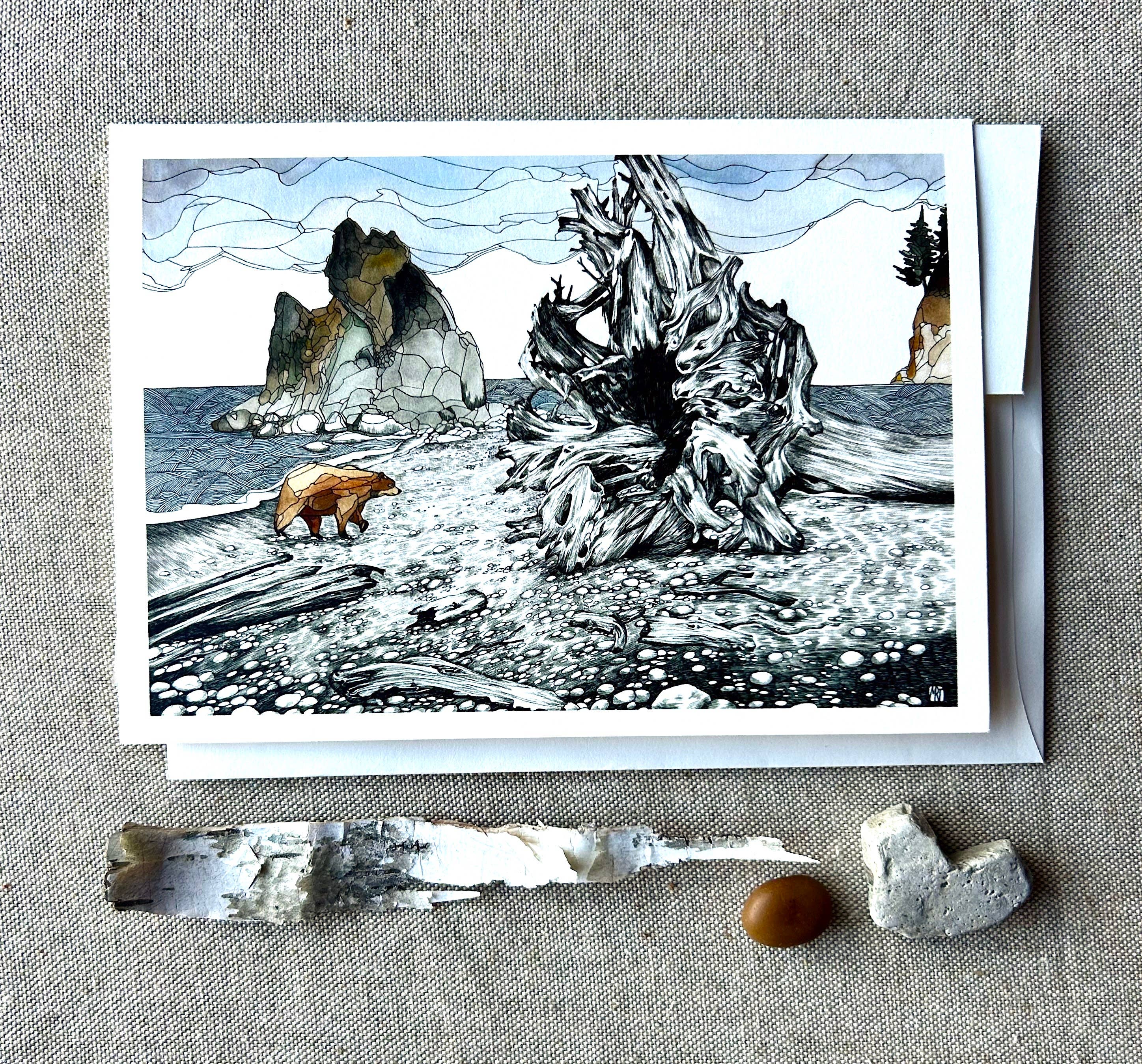 Mattie Rose Art - Wholesale Everyday Greeting Card - Old Bones card1