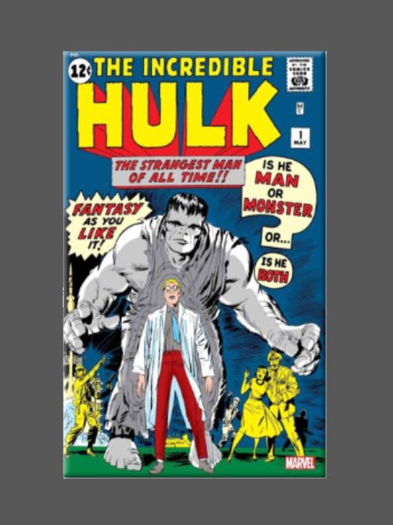 The Hulk, Magnet, Button, Mirror, Comic, Incredible Hulk #1 for wholesale by Ba Ba Buttons