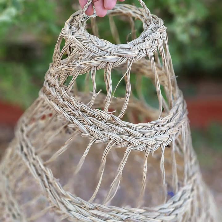 martitec – wholesale Ljuskrona/hängande ljus – Flätad taklampa i naturlig palmfiber - Upphängning