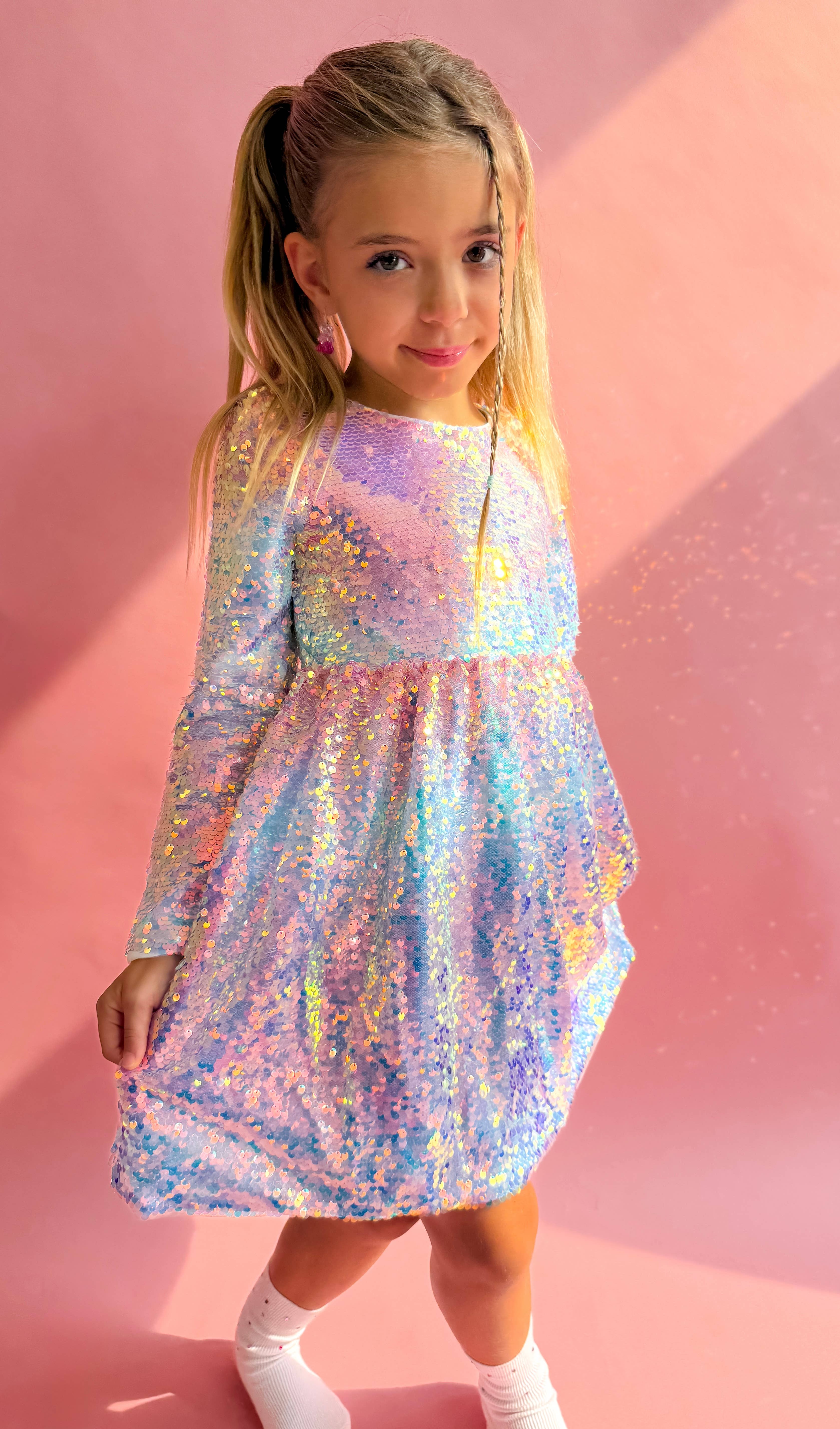 Ellie and Mila - Venta al por mayor Vestido - Niños - Vestido de fiesta con lentejuelas degradadas2