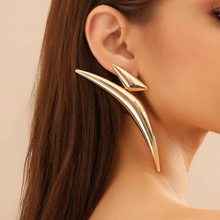 ACCITY - Wholesale Dangle Earrings - SIMPLE DESIGN POINTED EARRINGS_CWAJE11507