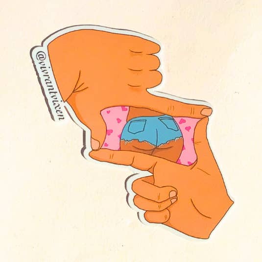 Adesivo in vinile sagomato per adulti Picture Perfect per la vendita all'ingrosso da parte di Vivrant Vixen