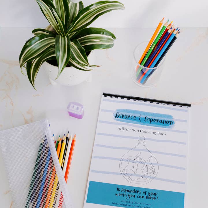 Skilsmässa & Separation målarbok | Färgpennor & Påse för wholesale av Rachel Tenny