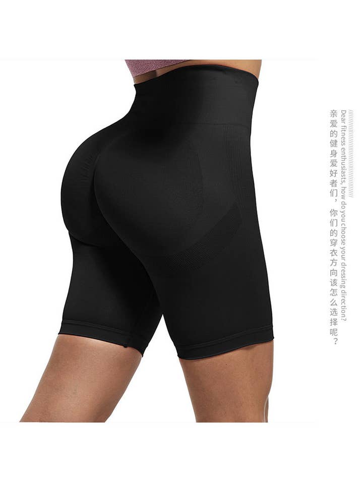 Color 5 - Wholesale Athletic Shorts - Women's - Seamless tow tone H/W scrunch butt lifting yoga shorts6
