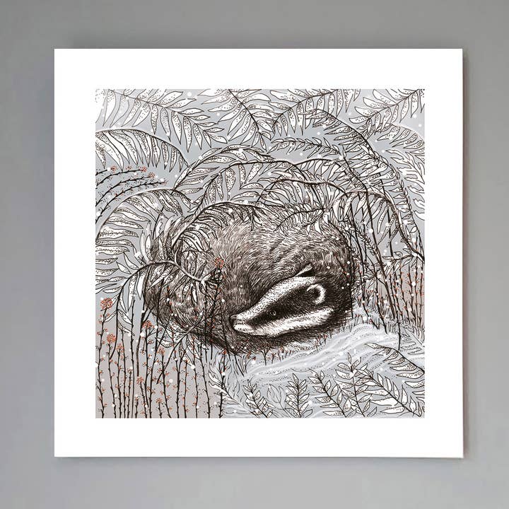 ”Grävling” konsttryck för wholesale av Fay's Studio