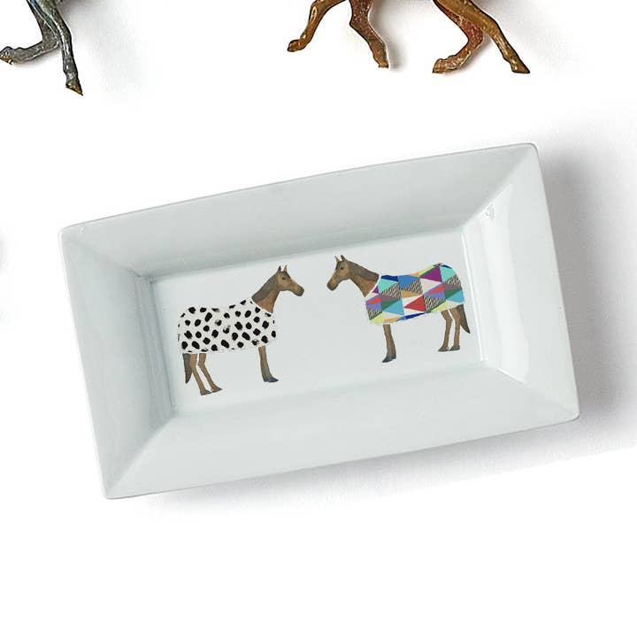 Plateau à bijoux Horse of Windsor pour la vente par Maizie Clarke LLC