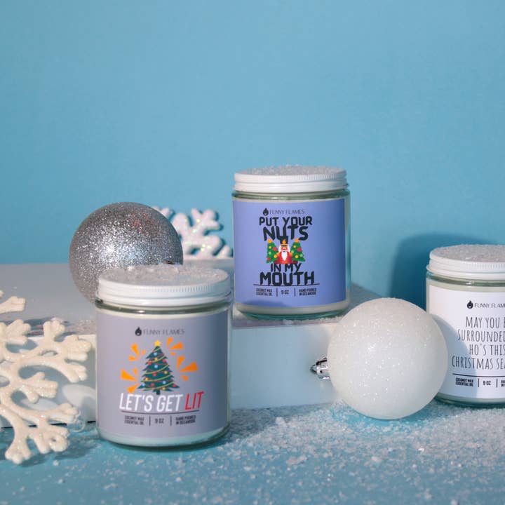 Funny Flames Candle Co - Les Creme - Wholesale Jar/Filled Candle - Holiday 2025 Best Sellers Collection 9oz Candles79