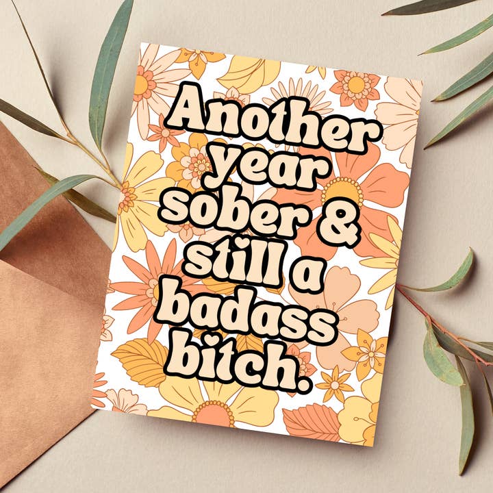 Presentes de Marco de Sobriedade Cartão Sassy Sober Recuperação por atacado de As Told By Ellie