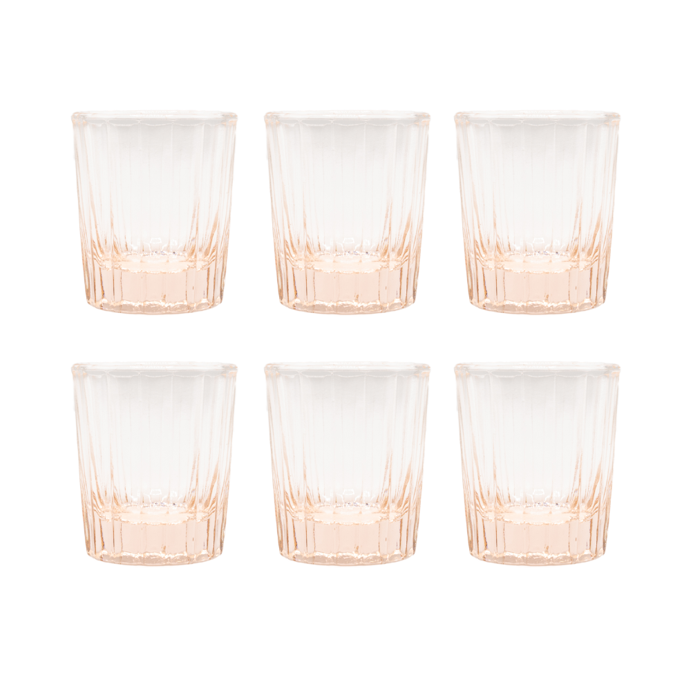 Brût Home and Glassware - Wholesale Cocktail/Liquor Glass - Espresso Glass Reed | 7 CL | blush pink | Espresso cups4