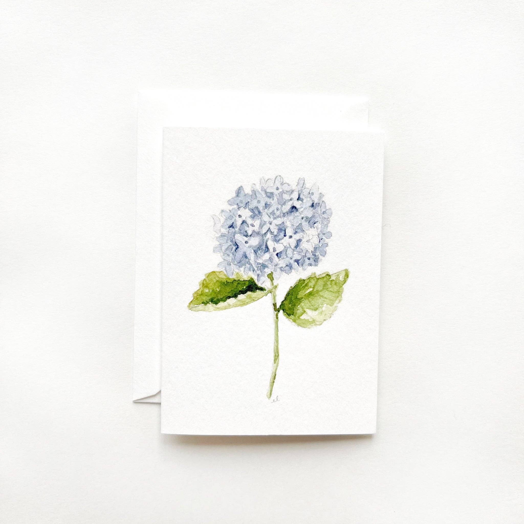 emily lex studio - Wholesale Stationery/Notecard Set - hydrangea stem mini notecard2