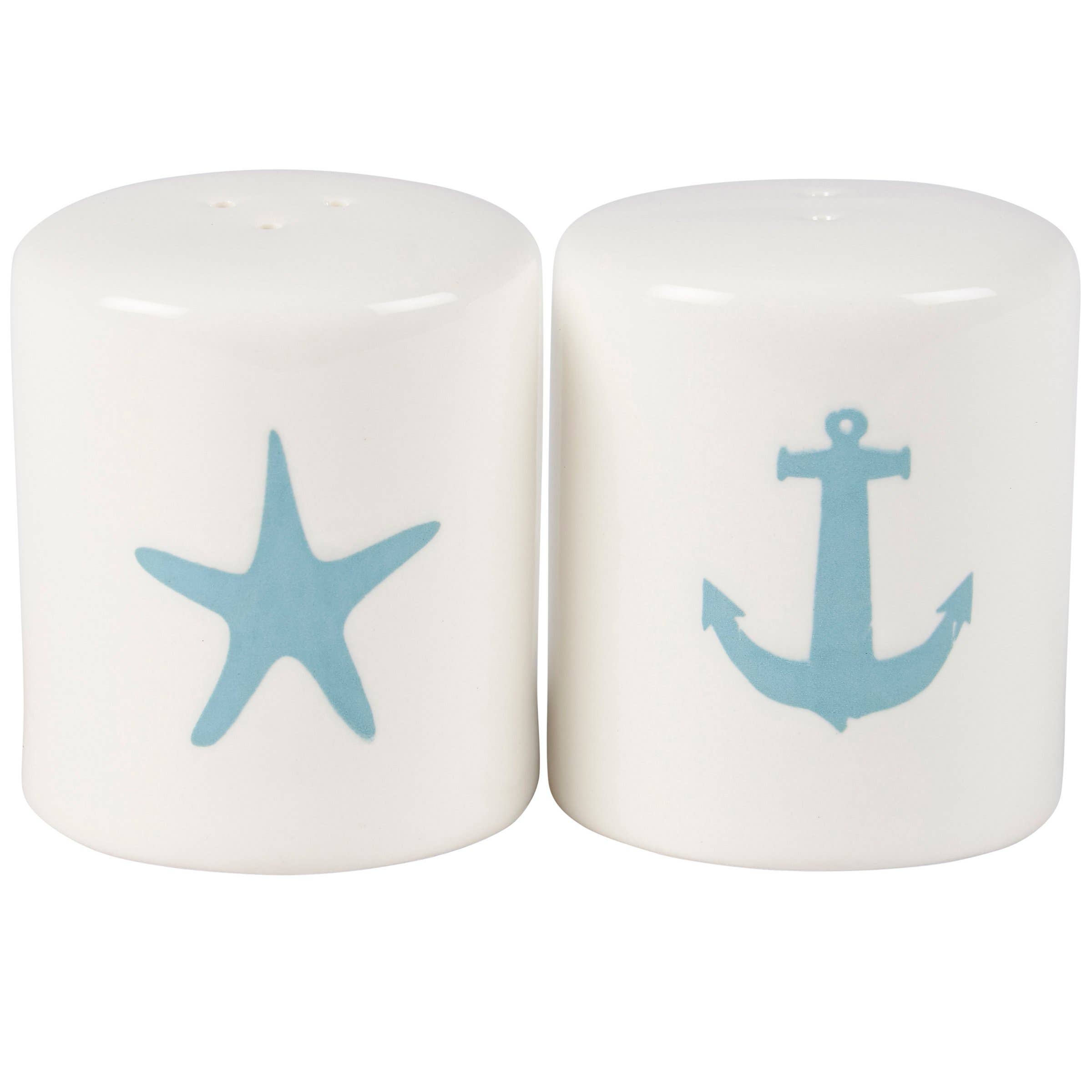 Primitives by Kathy - Wholesale Salt & Pepper Shaker Set - Anchor Salt And Pepper Shakers1