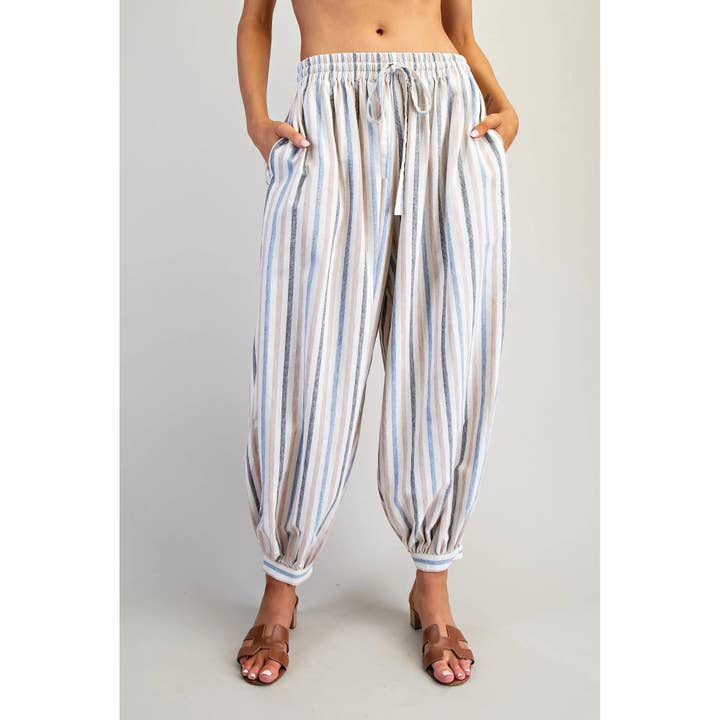 Striped Jogger Pants for wholesale by STYLE USA