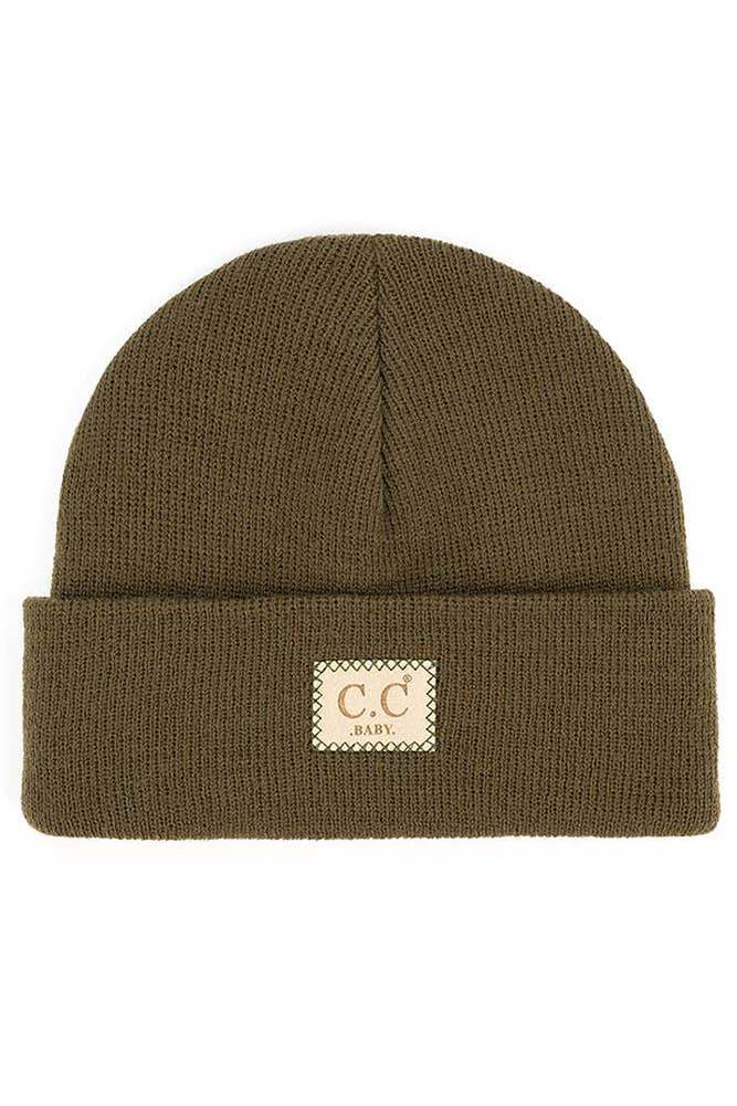 Hana - Wholesale Beanie - Women's - C.C Baby Classic Rib Beanie with C.C Suede Patch6