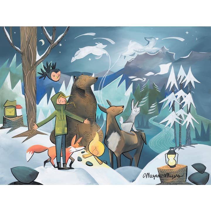 NEW! Fine Art Print - Winter Bear (Design 105) for wholesale by Megan Marie Myers Art