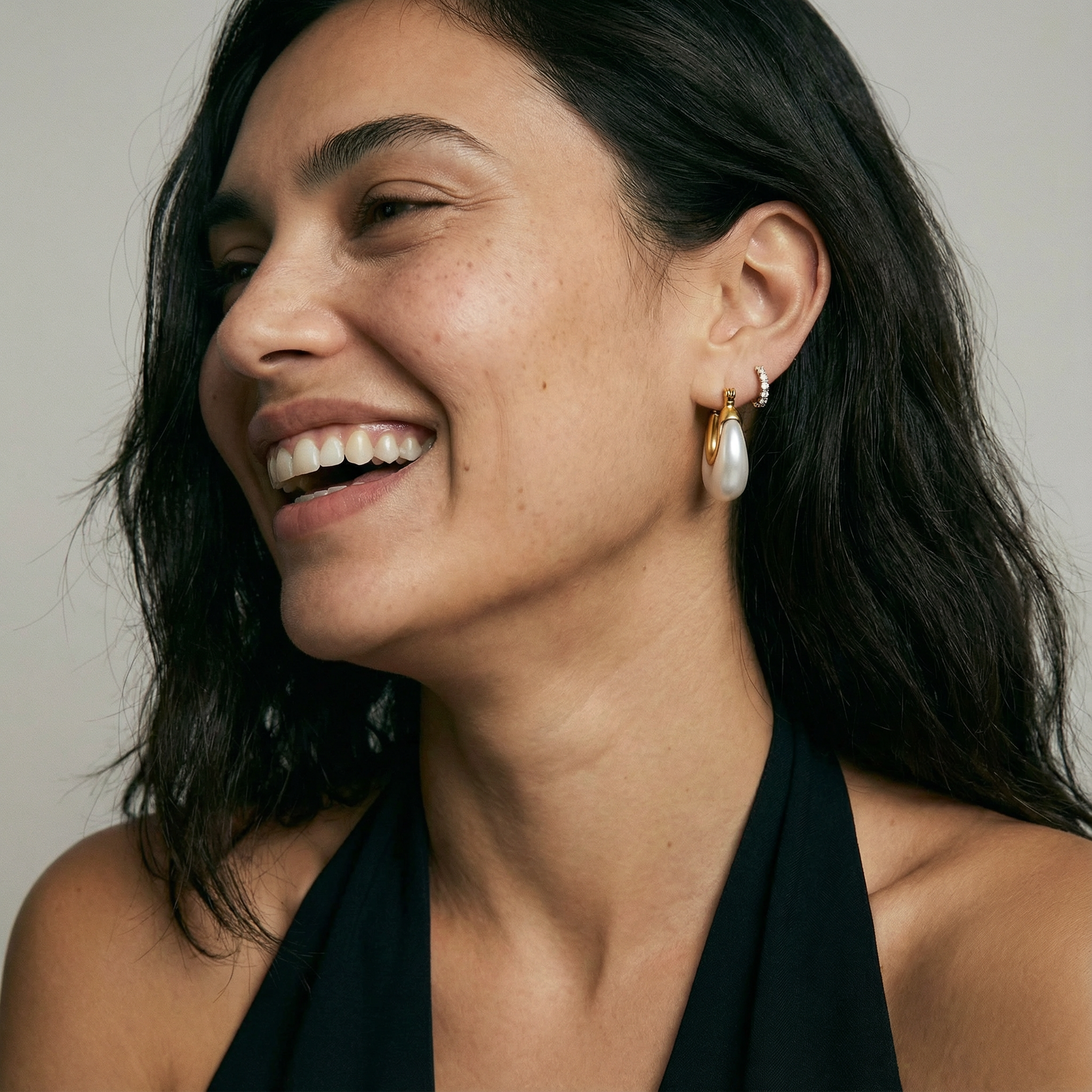 Hoft Studio - Wholesale Hoop Earrings - Echo Pearl Hoops2