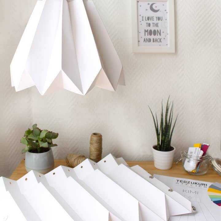 Tedzukuri Atelier - Vendita all'ingrosso Kit per lavoretti fai da te - Lampada a sospensione origami in carta - fai da te