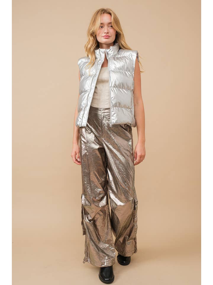 Aaron & Amber - Wholesale Pants - Women's - MAP2611 Marisa Metallic Pants