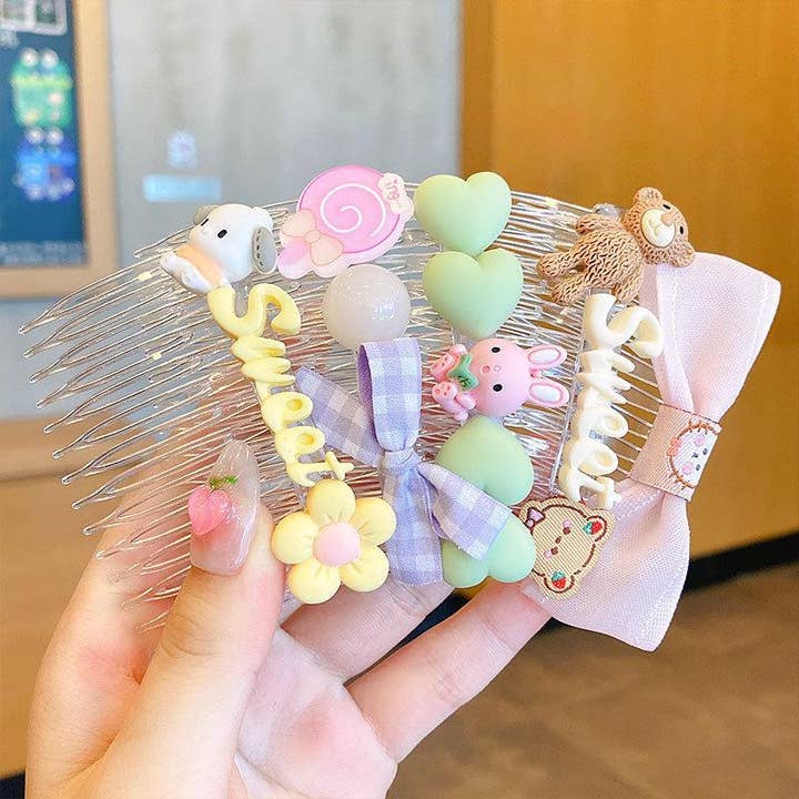 KiddieKickz - Wholesale Hair Clip - Kids - Children's Hairpin Comb Girl's Headdress 3pcs/set18