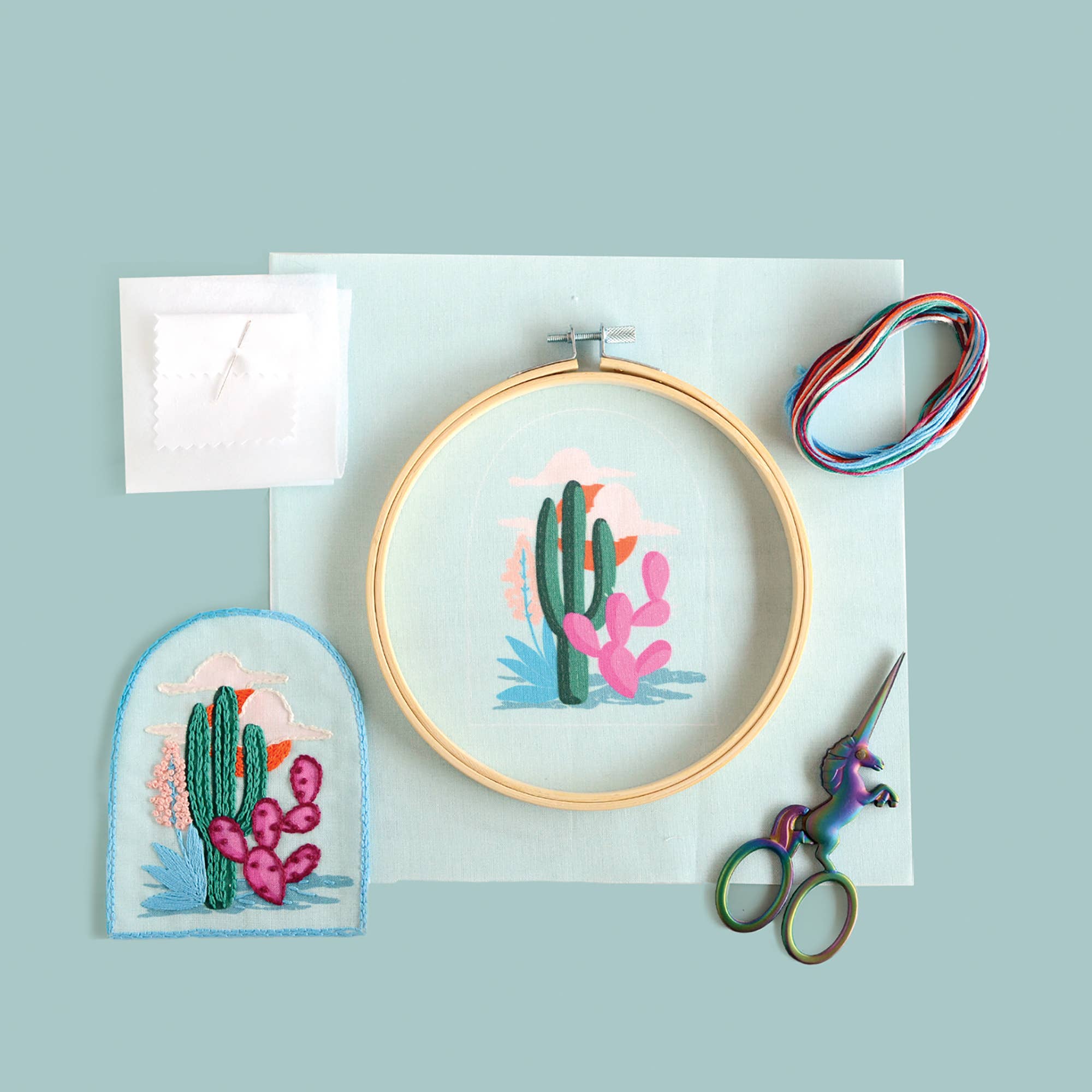 Antiquaria - Vente Accessoire de broderie/point de croix - Kit de bricolage : Kit de broderie de cactus3