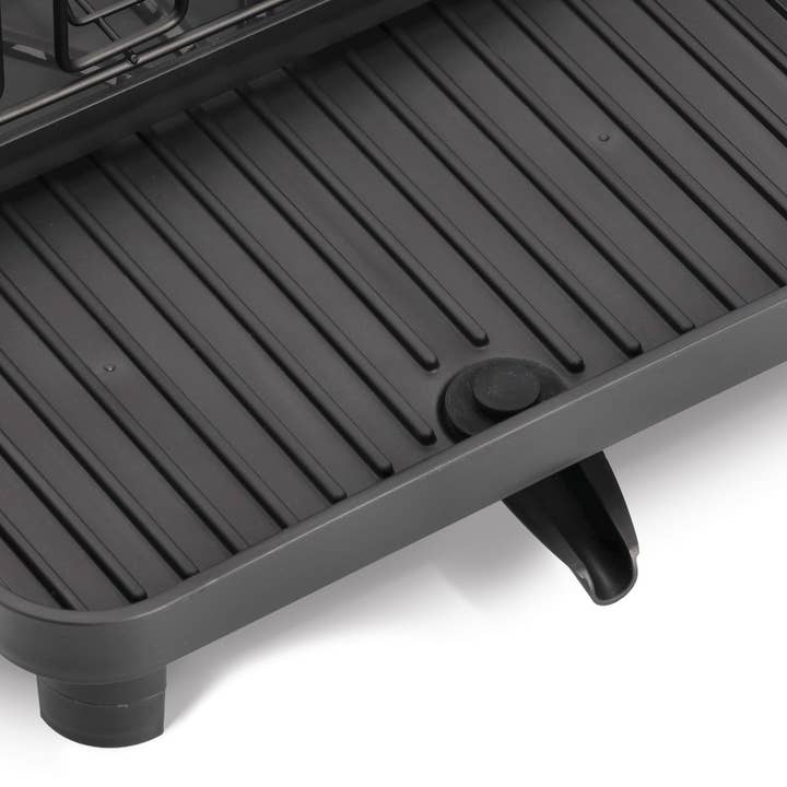 Dish drainer, plastic/metal, black for wholesale on Faire4