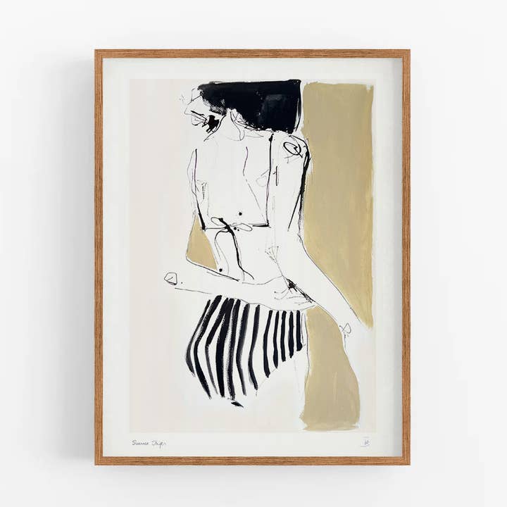 Stampa d'arte - Strisce estive n°3 per la vendita all'ingrosso da parte di Atelier Tinika