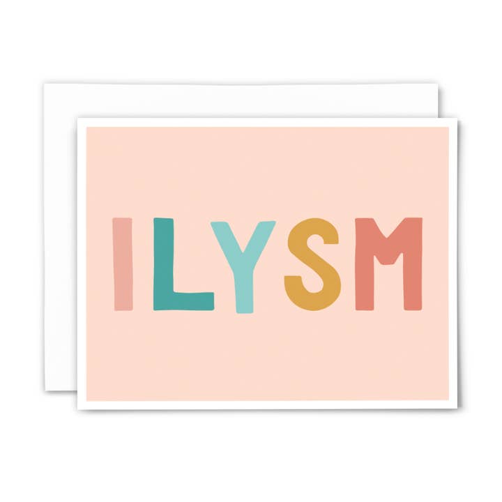 ILYSM : carte de voeux pour la vente par and the moon will rise