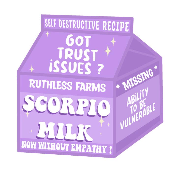 Water bottle sticker, Zodiac Sticker, scorpio for wholesale by MJ Alleyway