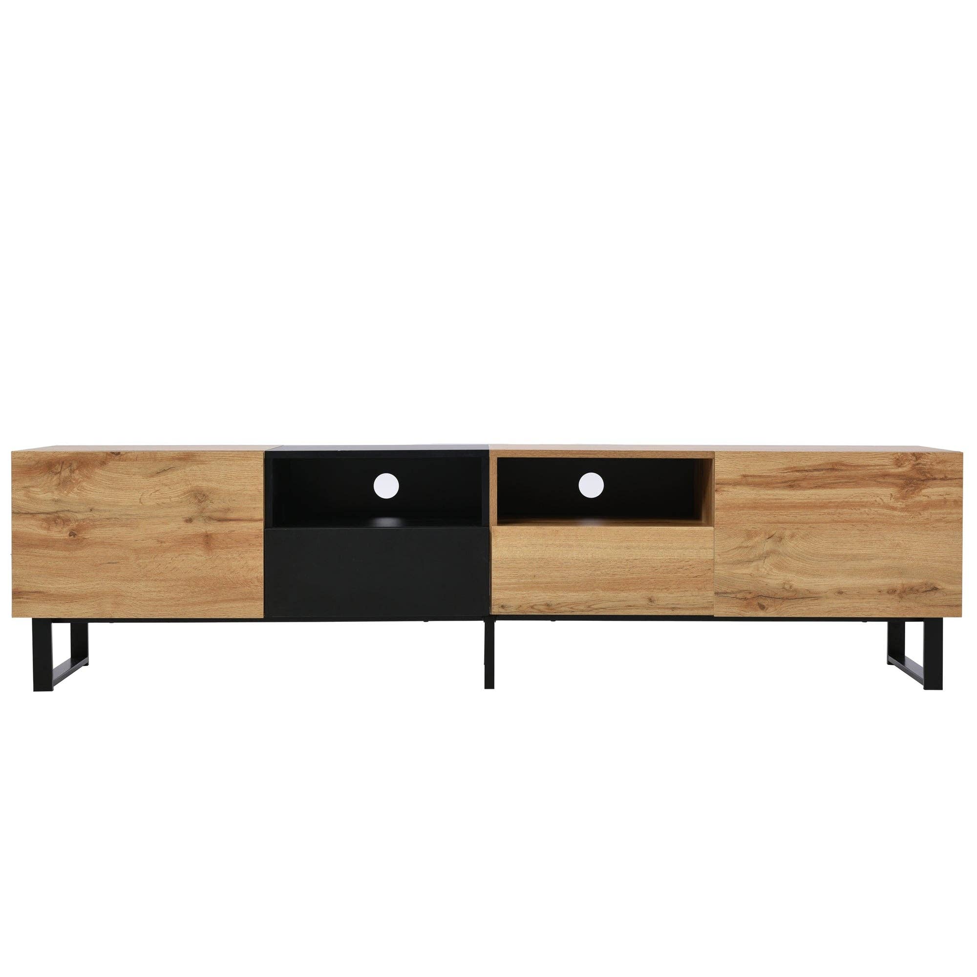 Urban Meuble - Wholesale Console Table - Modern TV stand with black and wood design and spacious storage space MODAI5