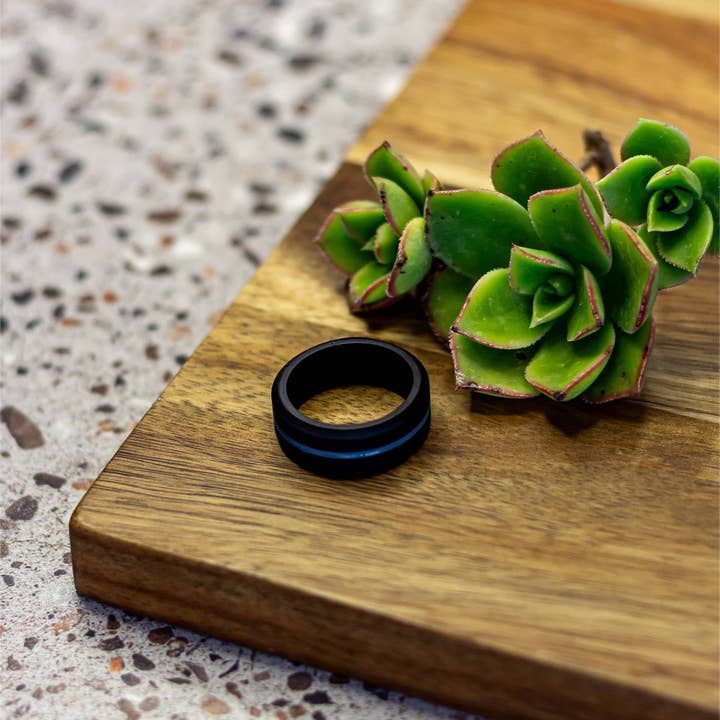 TUFF RINGS Australia - Wholesale Band/stacked ring - TUFF TIN UNO - Trax Black1