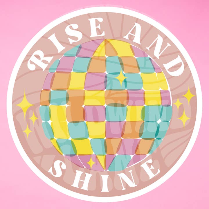 Wildwind Lane – wholesale Klistermärke – Disco Rise & Shine Vinyl diskmaskinsäker klistermärke