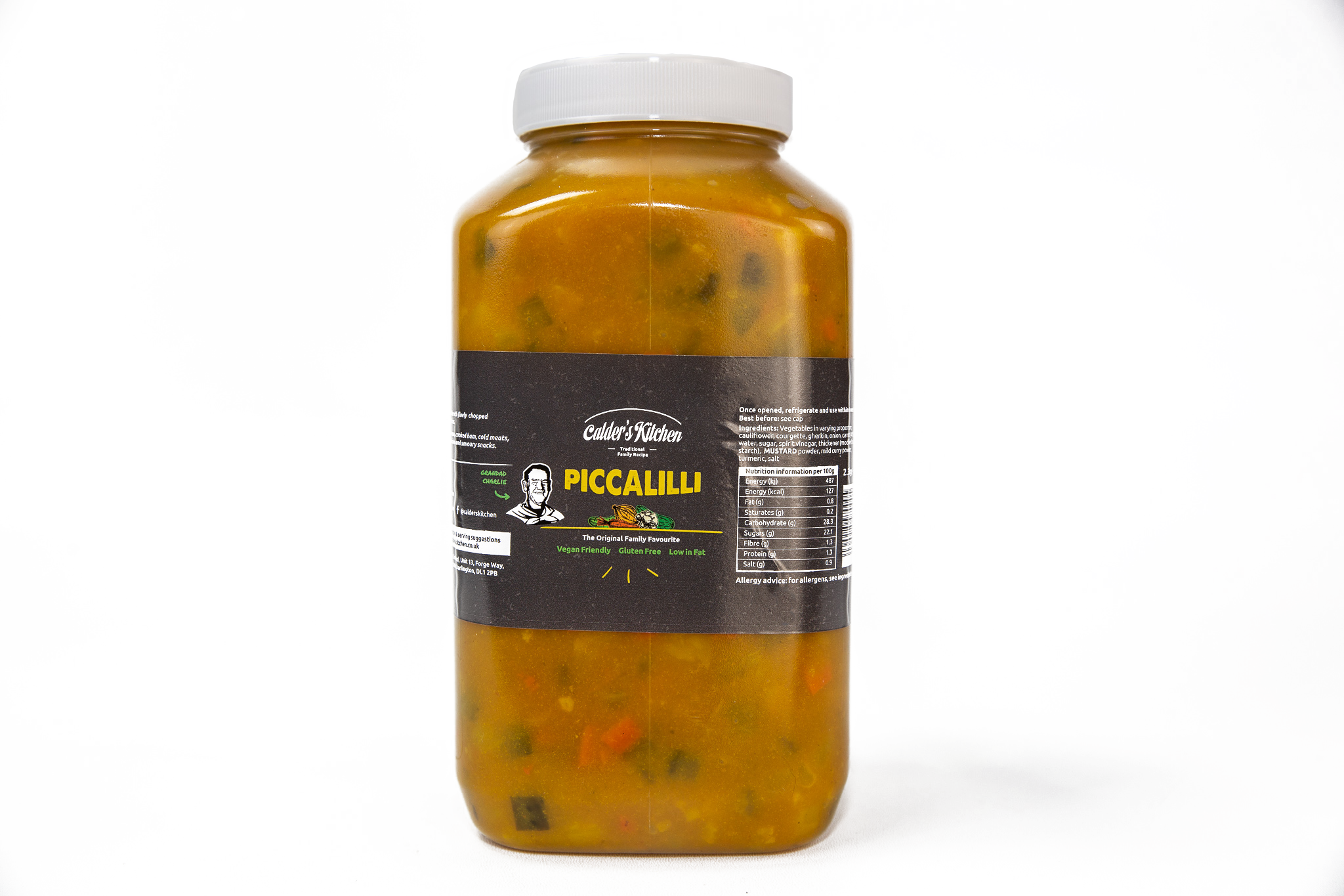 Calder's Kitchen - Wholesale Pickled Vegetables - Traditional Piccalilli Catering Pack, 2.3kg (Gluten Free)5