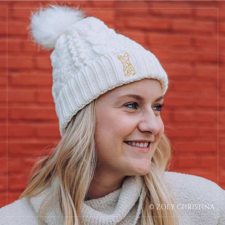Zoey Christina - Wholesale Beanie - Women's - French Bulldog Winter Hat