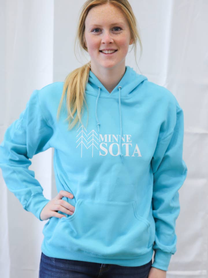 MN Trees Hoodie for wholesale by Little North Boutique