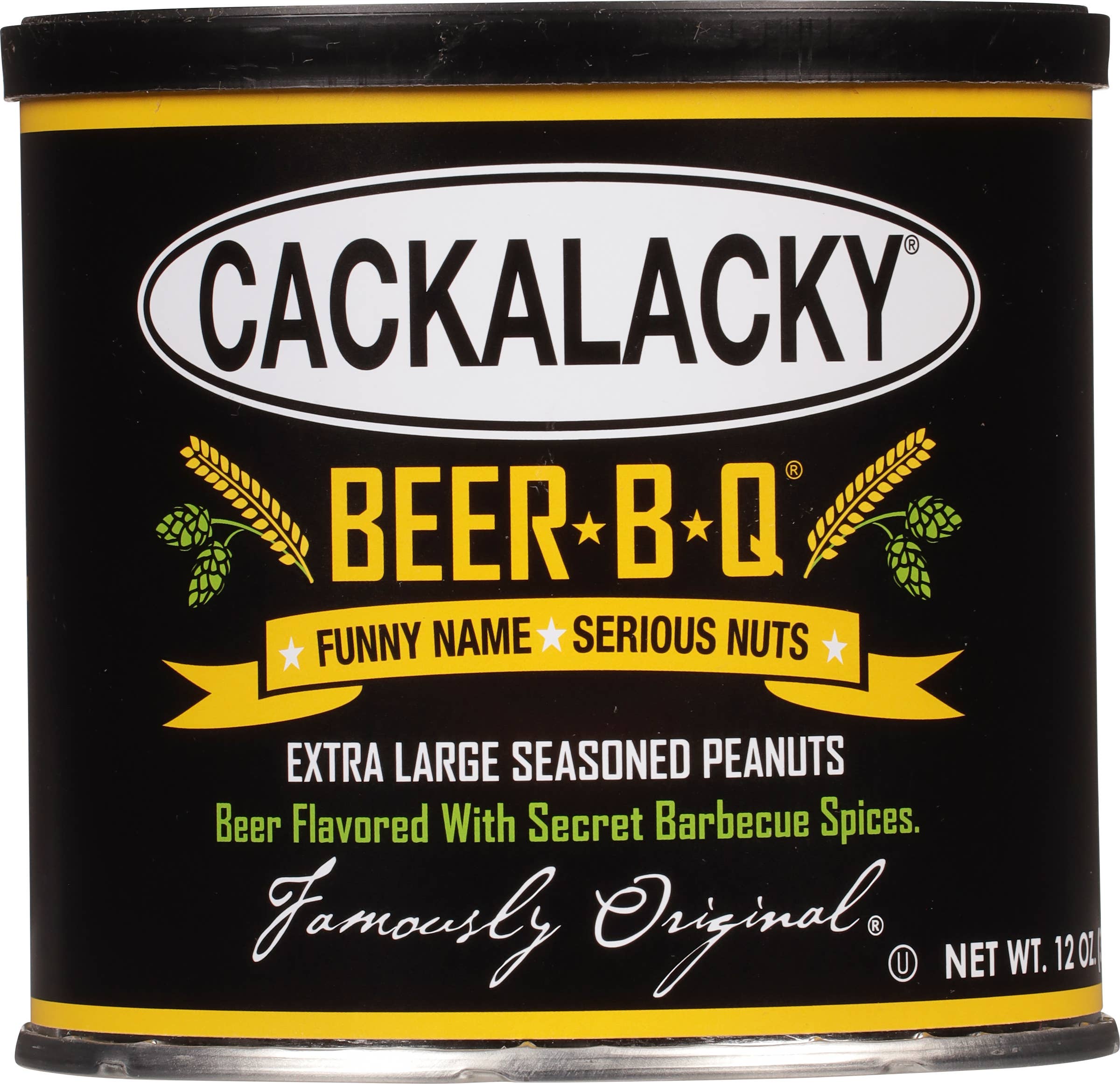 Cackalacky® - Wholesale Nuts - Cackalacky® Beer-B-Q® Seasoned Peanuts (12 oz)1