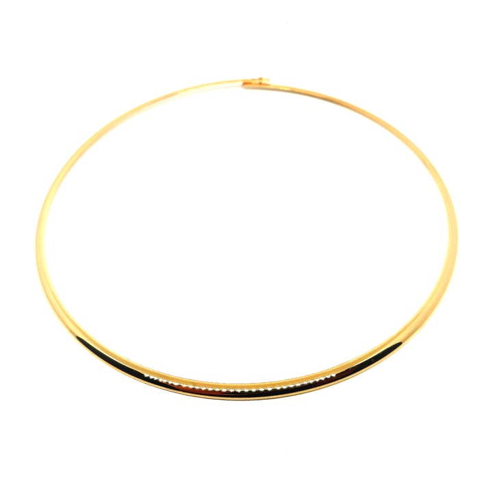 COLLAR ACERO H-238 C/ CADENA RIGIDA DORADA para venta al por mayor de Mayachi