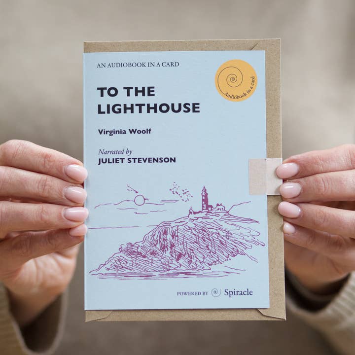 Spiracle Audiobooks - Wholesale Everyday Greeting Card - Audiobook in a Card: To The Lighthouse by Virginia Woolf1