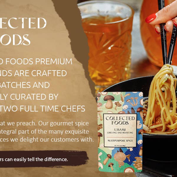 Collected Foods - Wholesale Dried Spice Mix - Umami Mushroom Blend - Chef Blended & Curated - Small Batch7