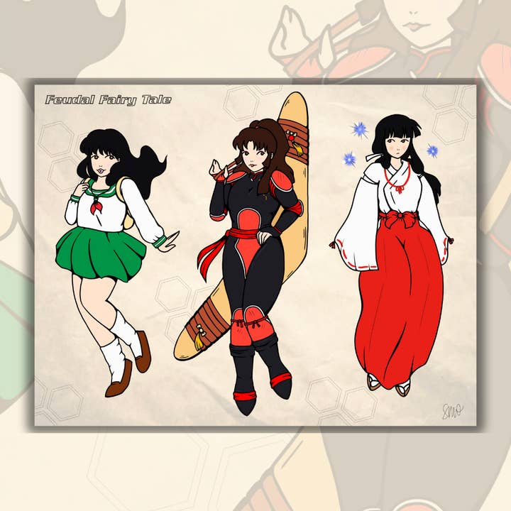 Feudal Fairy Tale Print for wholesale by Space Babes Art