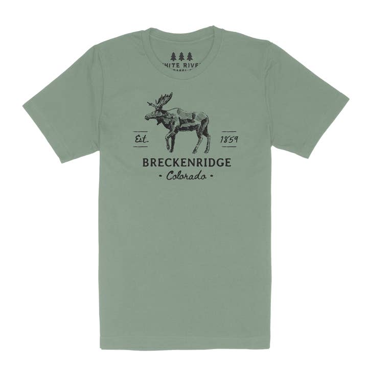 Aanpasbaar Moose Mountain Shirt, Korte Mouw voor wholesale door White River Apparel Company