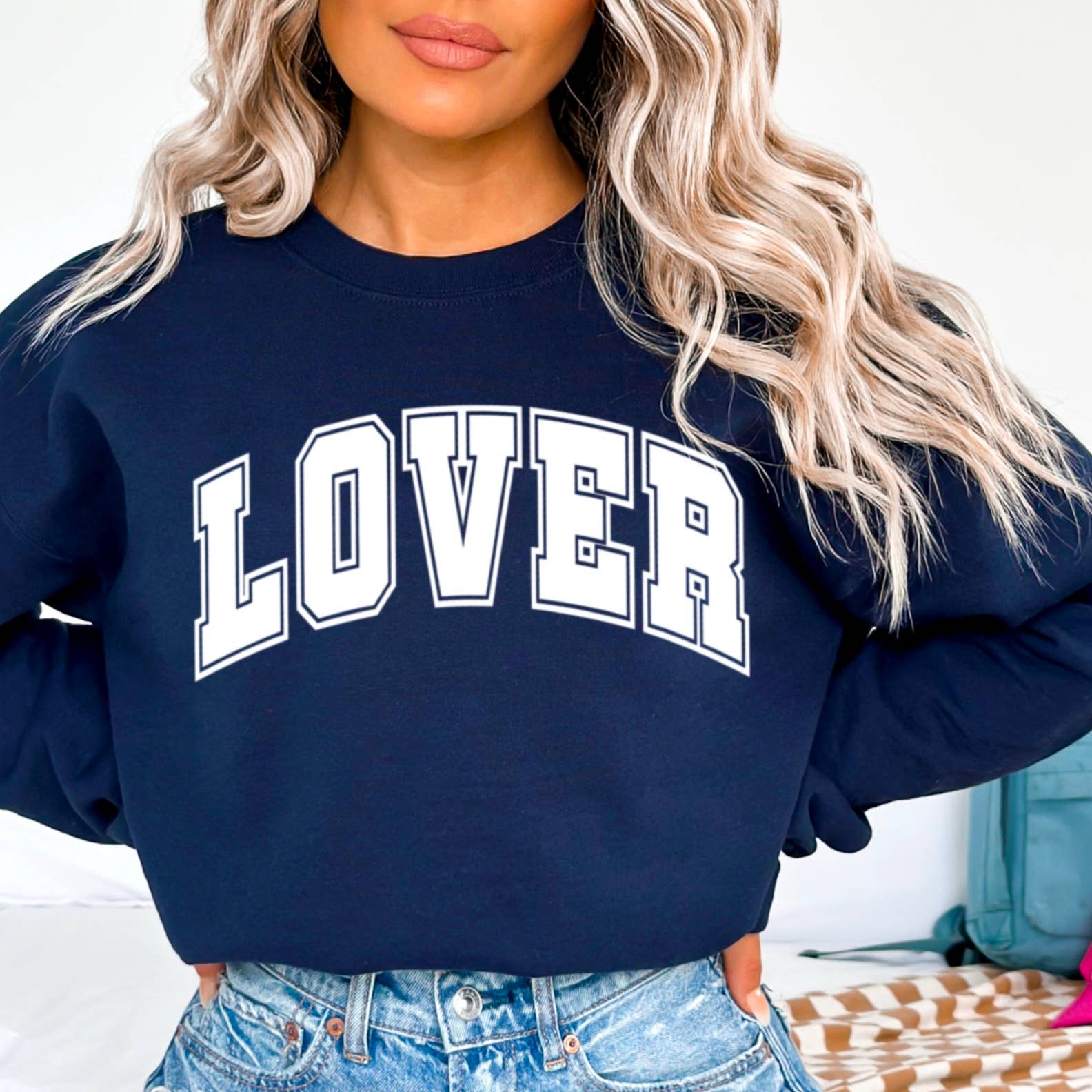 Shoppe SHC - Vendita all'ingrosso Felpa stampata - Donna - Felpa Lover Valentine | Felpa con grafica serigrafata5