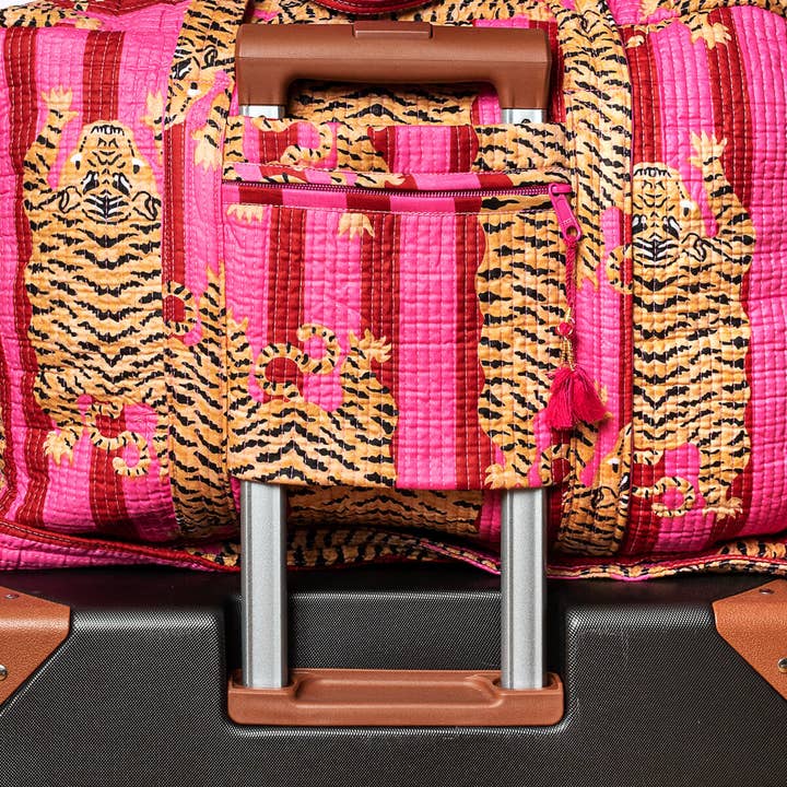 kikooni - Wholesale Weekender Bag - Women's - Large Travel Bag "Poppy Tiger LOVE"6