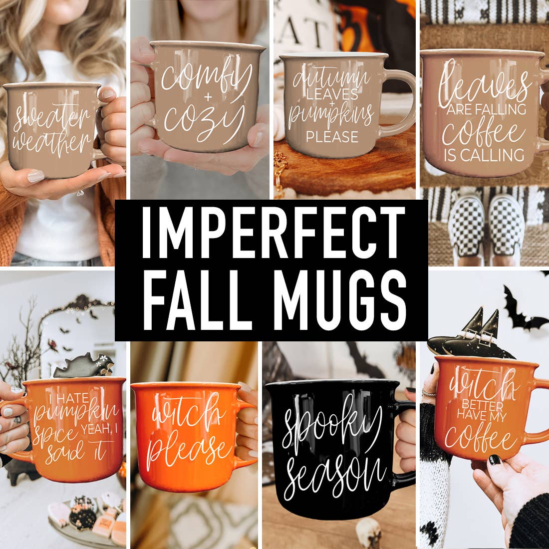 Gia Roma - Wholesale Coffee Mug - Imperfect Fall & Halloween Coffee Mugs on Sale, Neutral Cups19