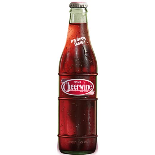 Cheerwine - Wholesale Sign - Vintage Metal Cheerwine Bottle Sign
