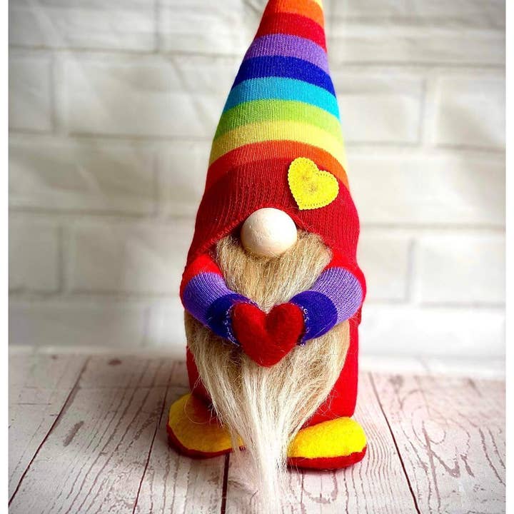 Forever Gnomes UK Store - Wholesale Decorative Figurine - Handmade Mini Rainbow Nordic Gnome