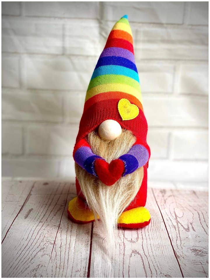 Handmade Mini Rainbow Nordic Gnome for wholesale by Forever Gnomes UK Store